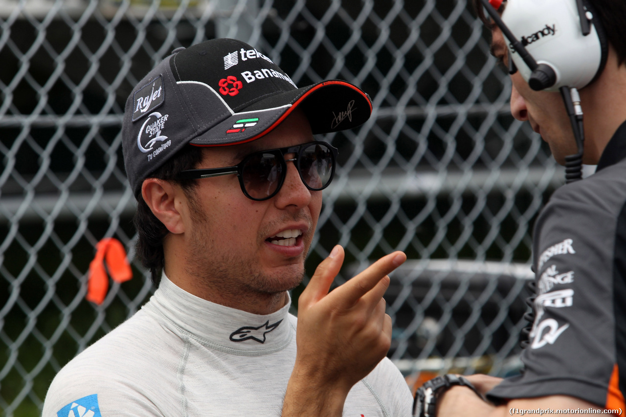 GP CANADA, 07.06.2015 - Gara, Sergio Perez (MEX) Sahara Force India F1 VJM08