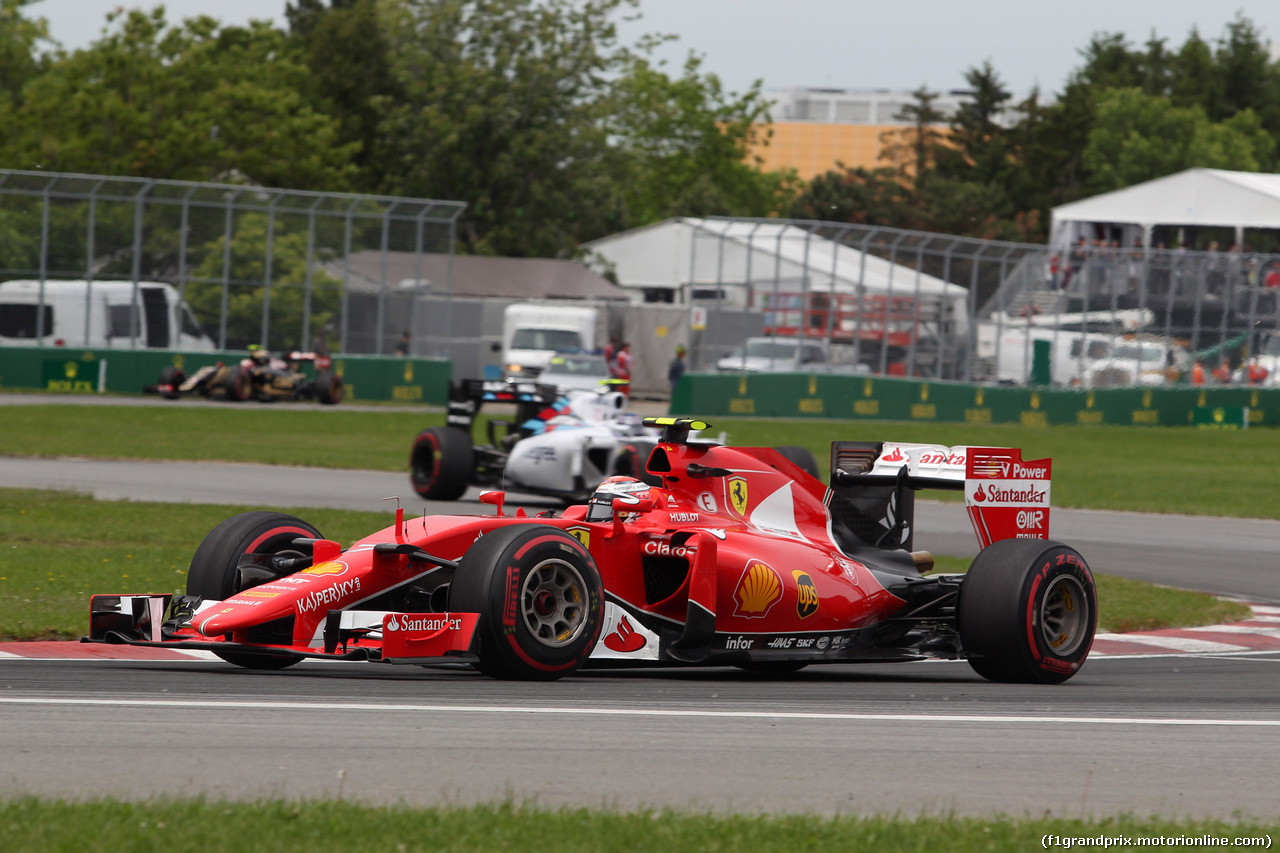 GP CANADA, 07.06.2015 - Gara, Kimi Raikkonen (FIN) Ferrari SF15-T