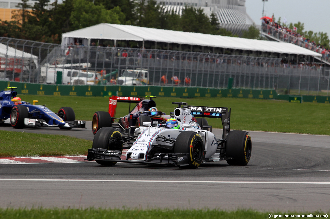 GP CANADA, 07.06.2015 - Gara, Felipe Massa (BRA) Williams F1 Team FW37