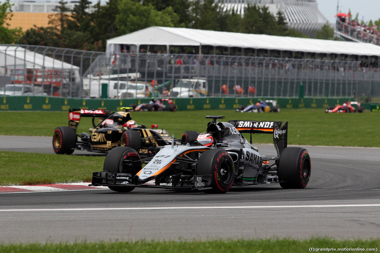 GP CANADA, 07.06.2015 - Gara, Nico Hulkenberg (GER) Sahara Force India F1 VJM08