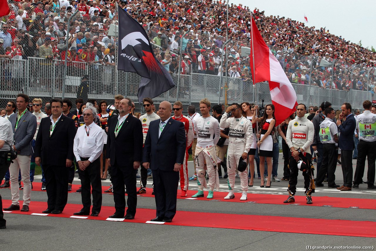 GP CANADA, 07.06.2015 - Gara, National Anthem Ceremony