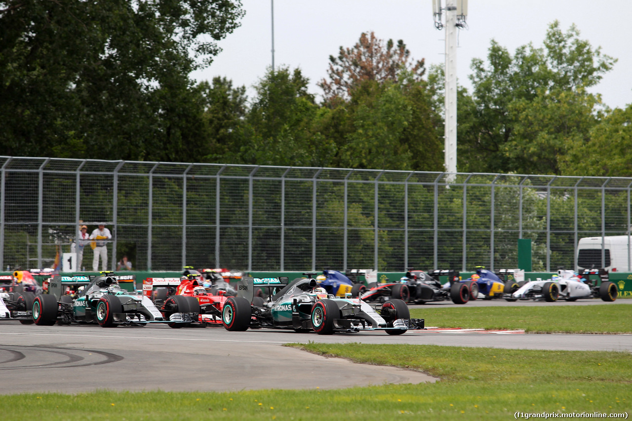 GP CANADA, 07.06.2015 - Gara, Start of the race