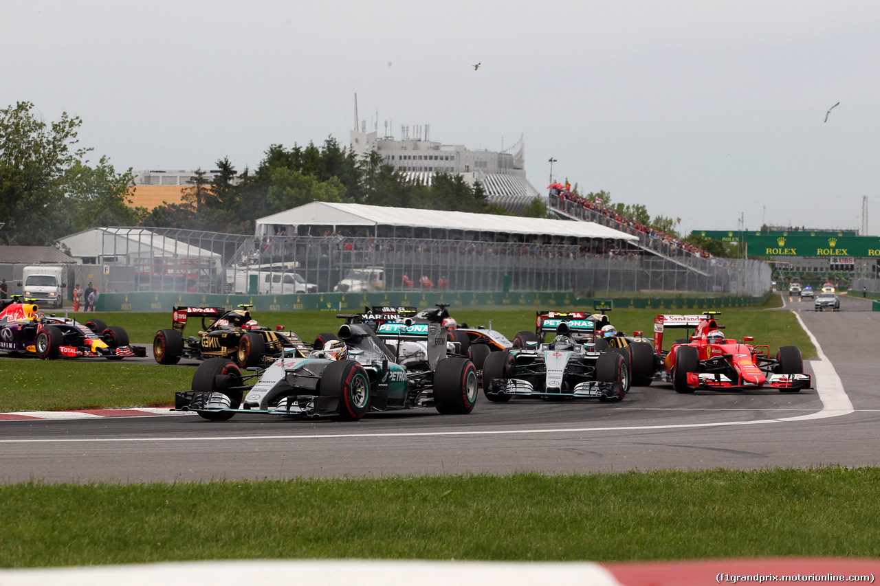 GP CANADA, 07.06.2015 - Gara, Start of the race