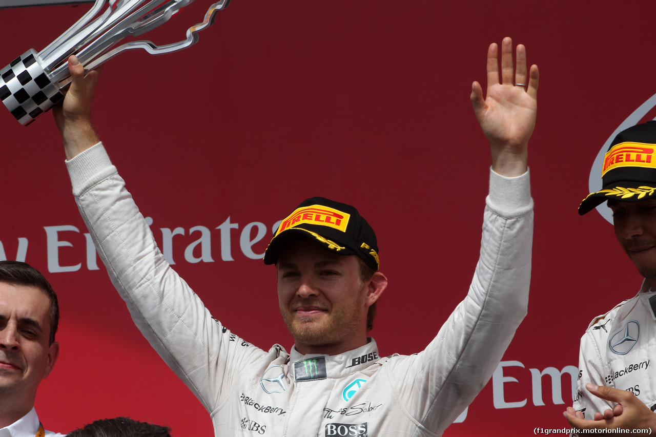 GP CANADA, 07.06.2015 - Gara, secondo Nico Rosberg (GER) Mercedes AMG F1 W06