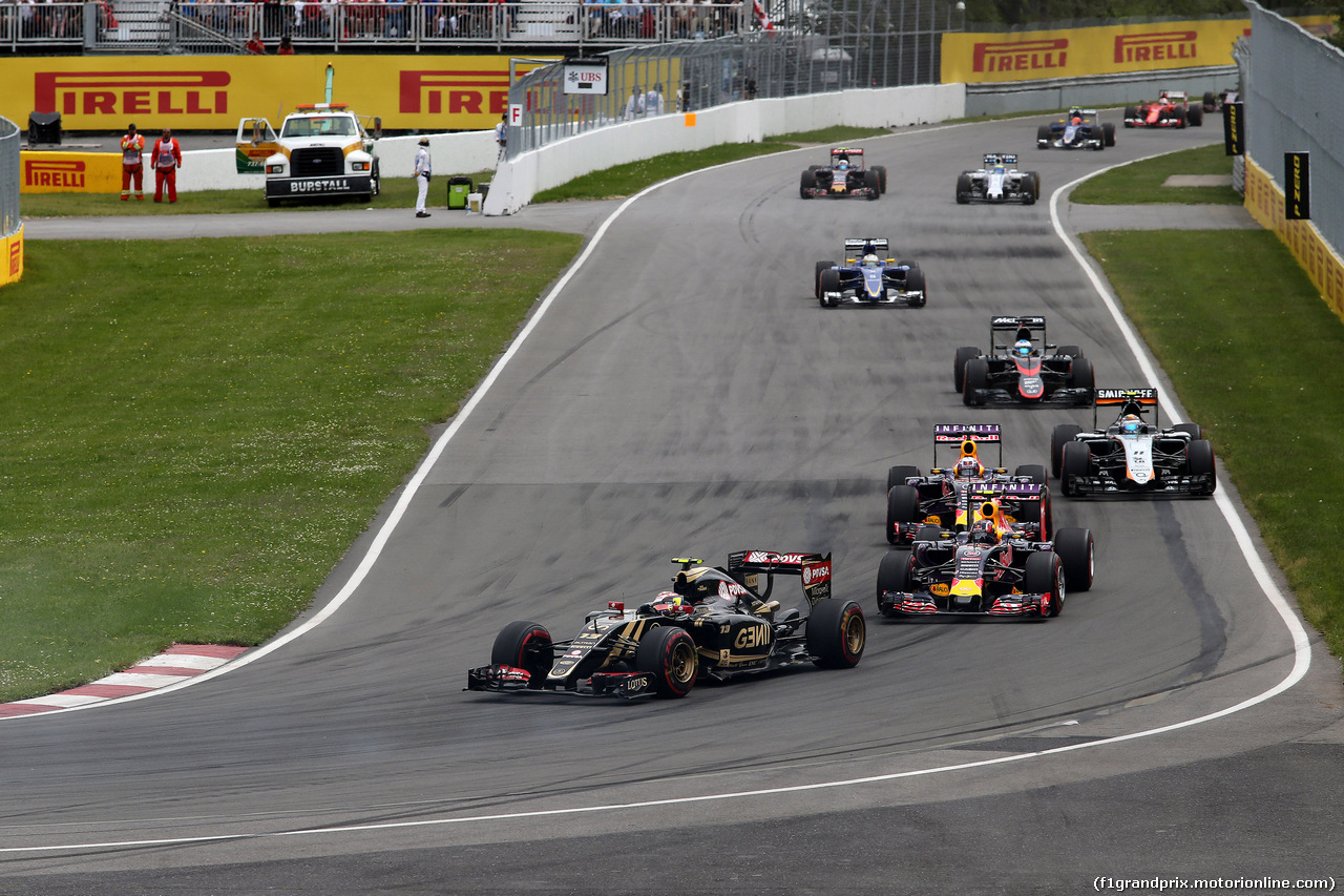 GP CANADA, 07.06.2015 - Gara, Pastor Maldonado (VEN) Lotus F1 Team E23