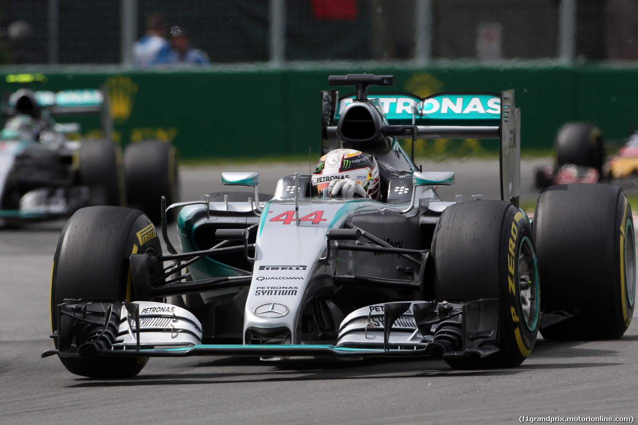 GP CANADA, 07.06.2015 - Gara, Lewis Hamilton (GBR) Mercedes AMG F1 W06