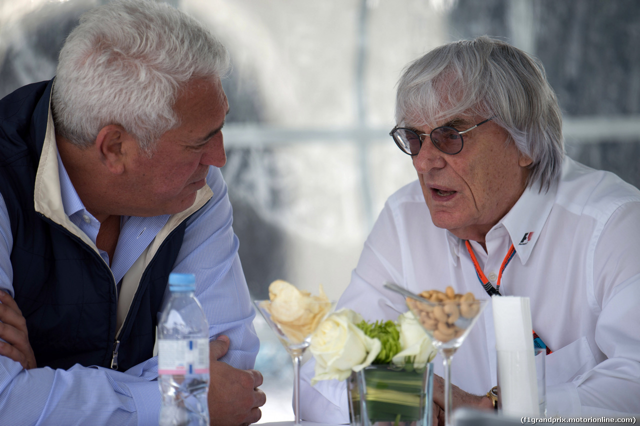 GP CANADA, 07.06.2015 - Lawrence Stroll e Bernie Ecclestone (GBR), President e CEO of FOM