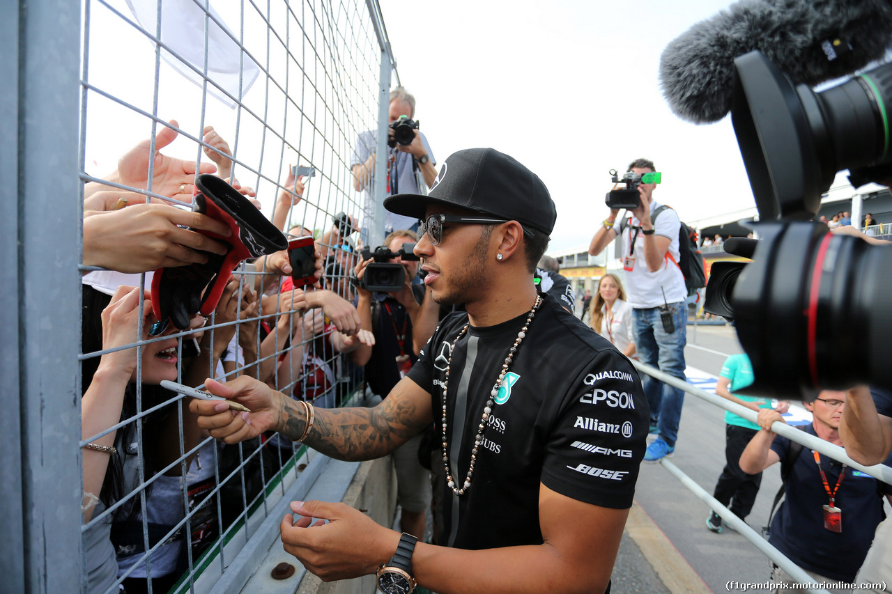 GP CANADA, 07.06.2015 - Gara, Festeggiamenti, Lewis Hamilton (GBR) Mercedes AMG F1 W06, vincitore