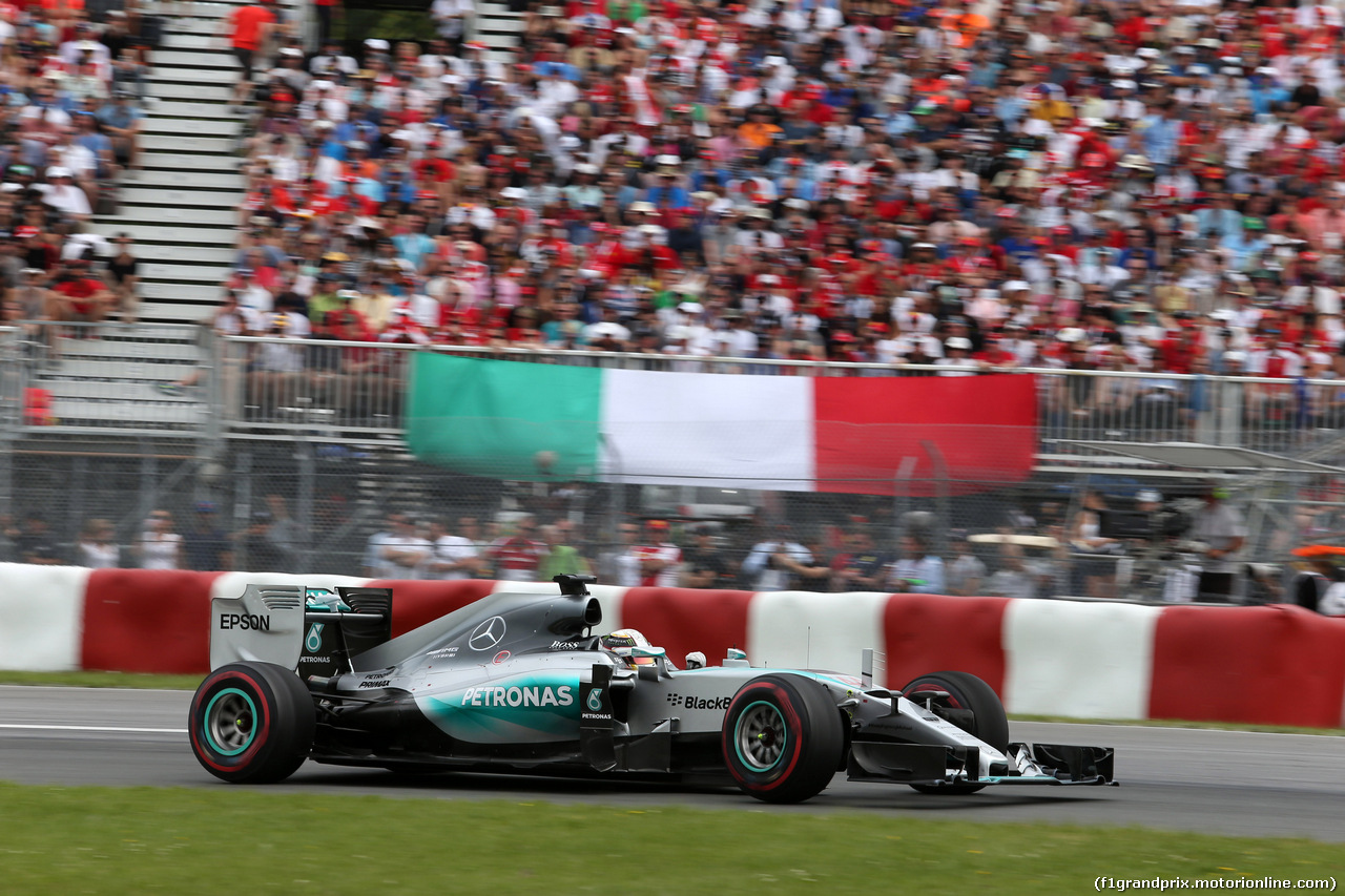 GP CANADA, 07.06.2015 - Gara, Lewis Hamilton (GBR) Mercedes AMG F1 W06