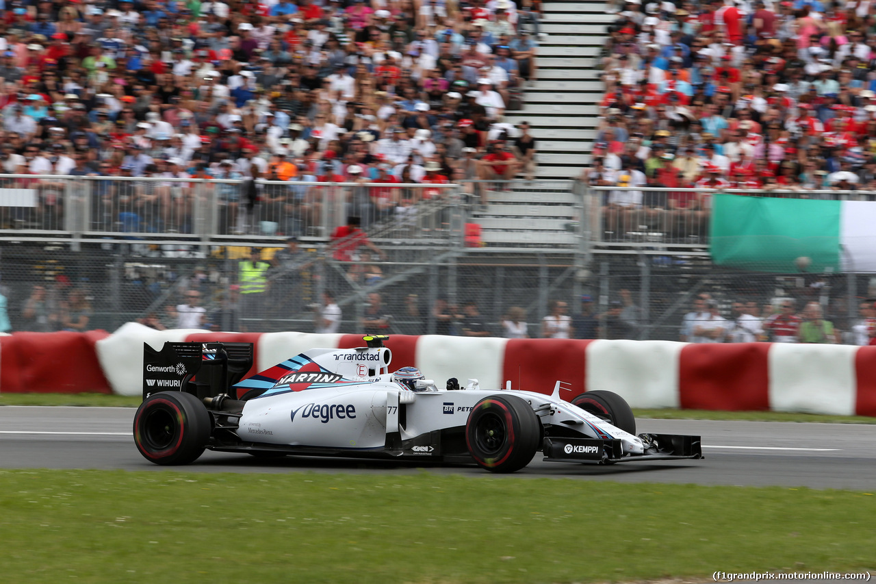 GP CANADA, 07.06.2015 - Gara, Valtteri Bottas (FIN) Williams F1 Team FW37