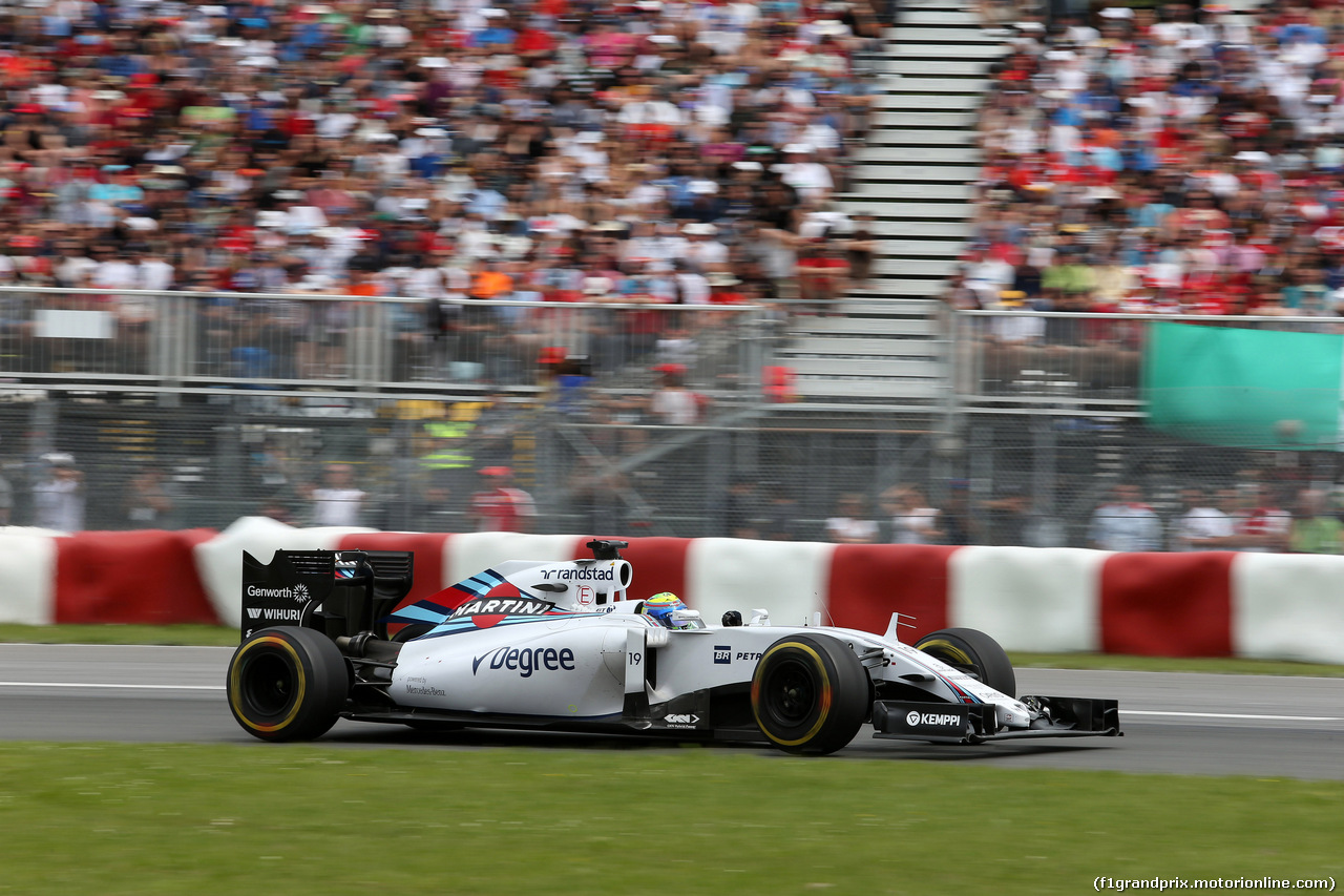 GP CANADA, 07.06.2015 - Gara, Felipe Massa (BRA) Williams F1 Team FW37