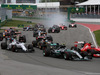 GP CANADA, 07.06.2015 - Gara, Start of the race, Nico Rosberg (GER) Mercedes AMG F1 W06 e Kimi Raikkonen (FIN) Ferrari SF15-T