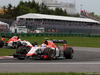 GP CANADA, 07.06.2015 - Gara, Roberto Merhi (ESP) Manor Marussia F1 Team davanti a William Stevens (GBR) Manor Marussia F1 Team