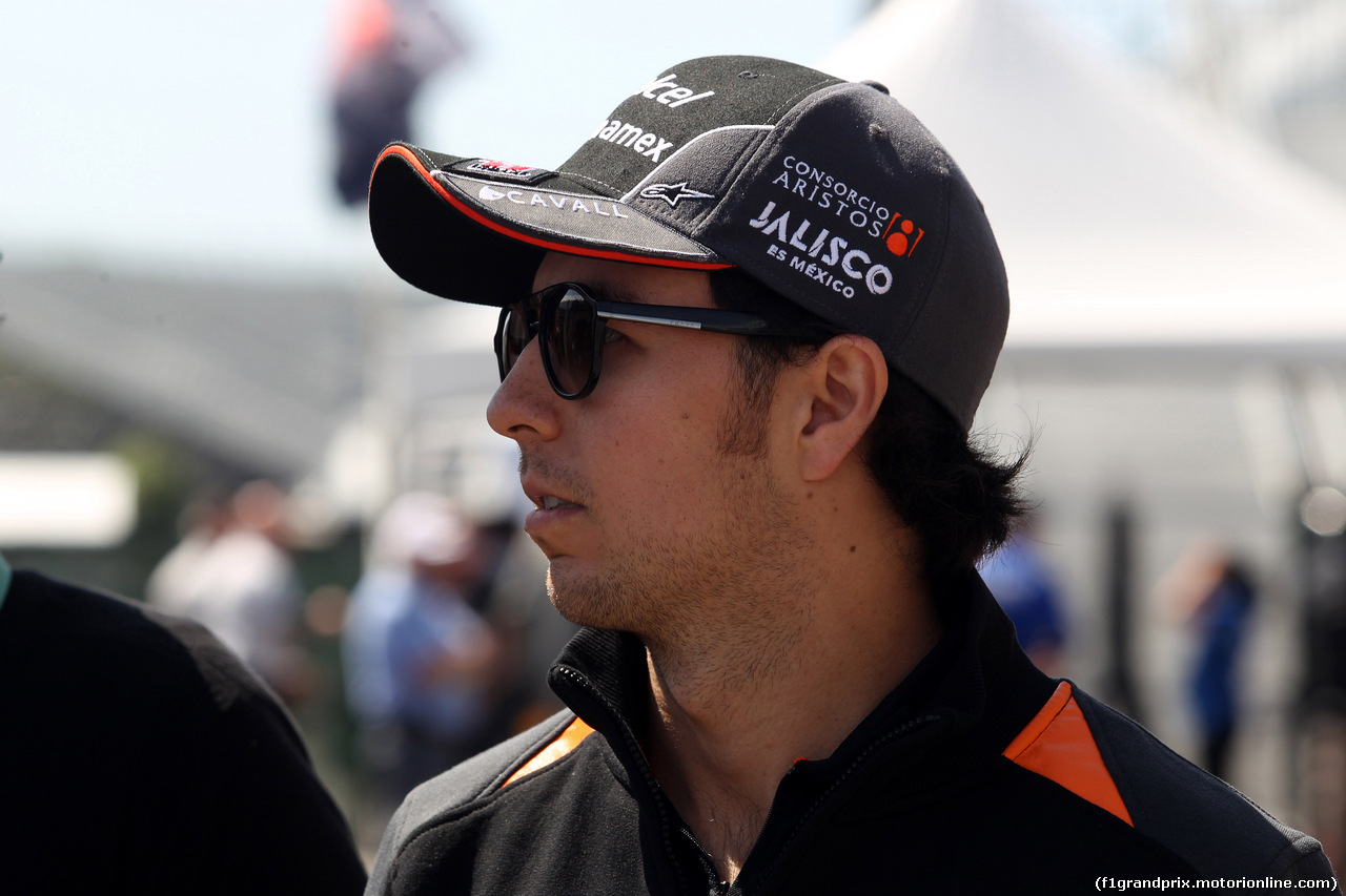 GP CANADA, 04.06.2015 - Sergio Perez (MEX) Sahara Force India F1 VJM08