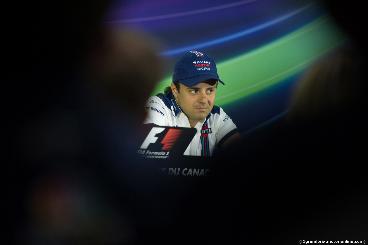 GP CANADA, 04.06.2015 - Conferenza Stampa, Felipe Massa (BRA) Williams F1 Team FW37