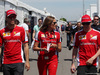 GP CANADA, 04.06.2015 - (L-R) Sebastian Vettel (GER) Ferrari SF15-T, Stefania Boccoli, Press Office Ferrari e Kimi Raikkonen (FIN) Ferrari SF15-T