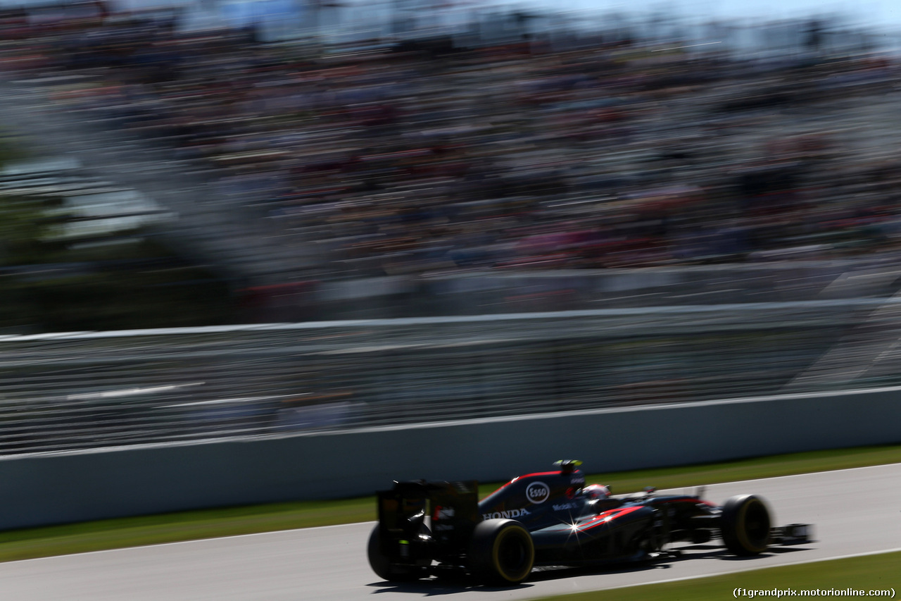 GP CANADA, 06.06.2015- Prove Libere 3, Jenson Button (GBR)  McLaren Honda MP4-30.