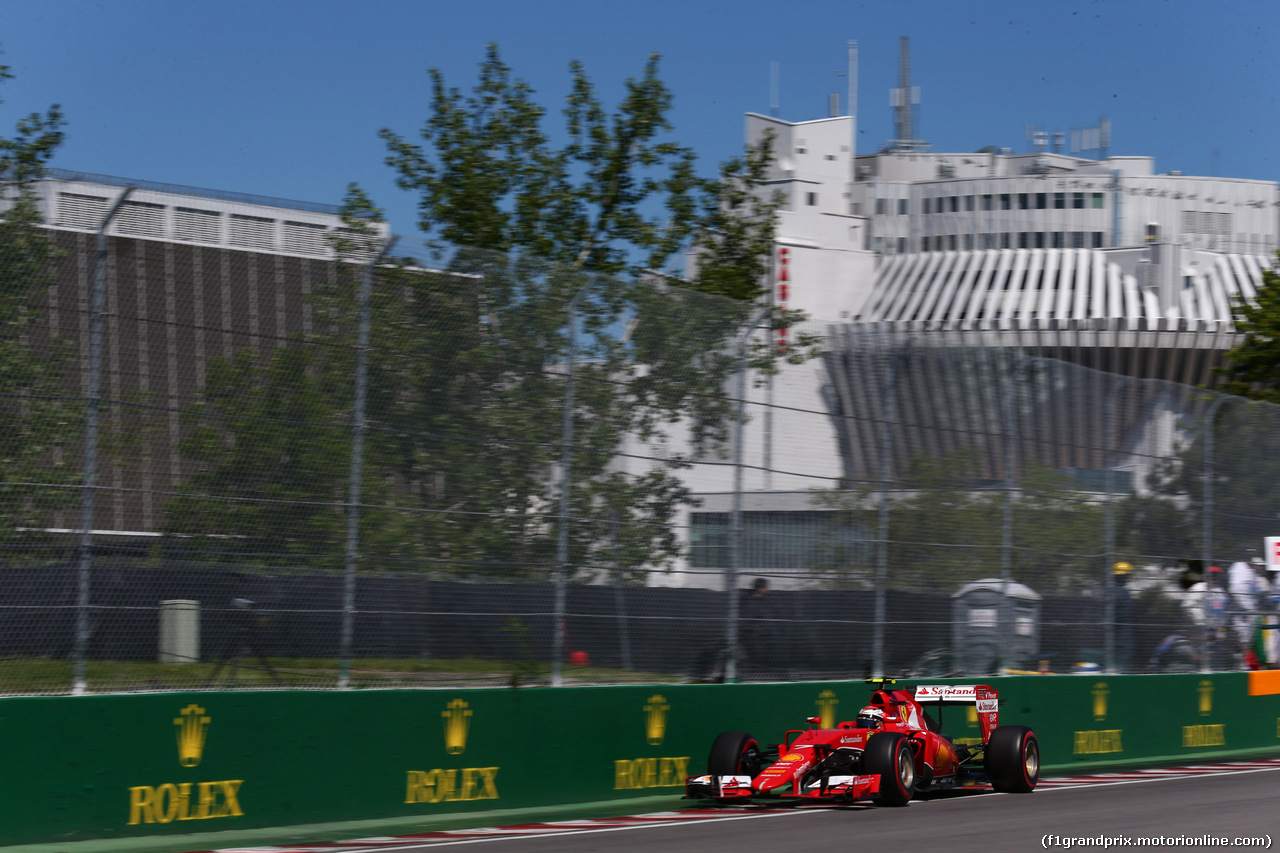 GP CANADA, 06.06.2015- Prove Libere 3, Kimi Raikkonen (FIN) Ferrari SF15-T