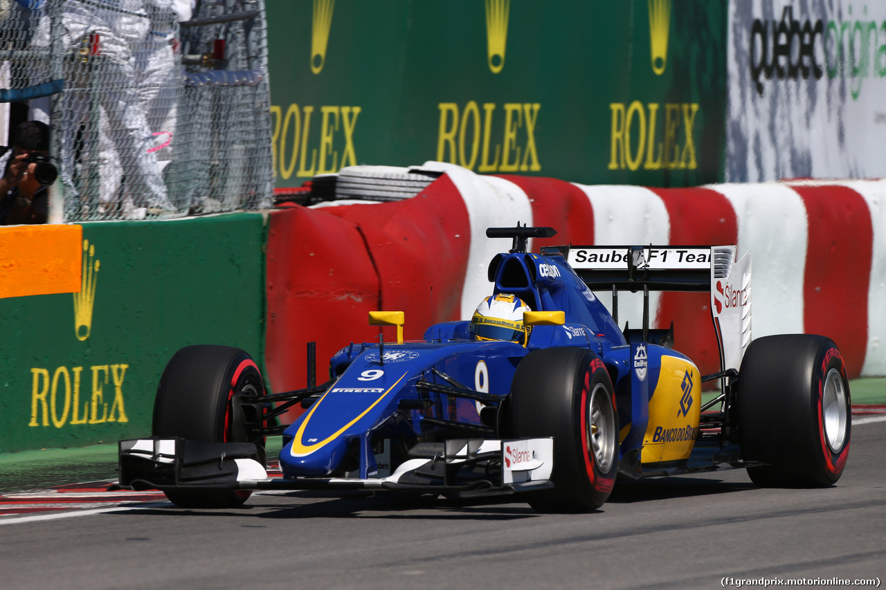 GP CANADA, 06.06.2015- Prove Libere 3, Marcus Ericsson (SUE) Sauber C34