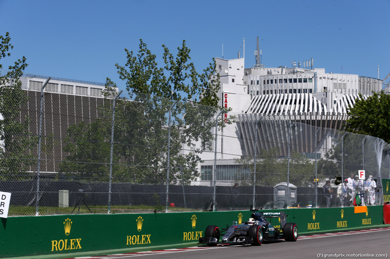 GP CANADA, 06.06.2015- Prove Libere 3, Lewis Hamilton (GBR) Mercedes AMG F1 W06
