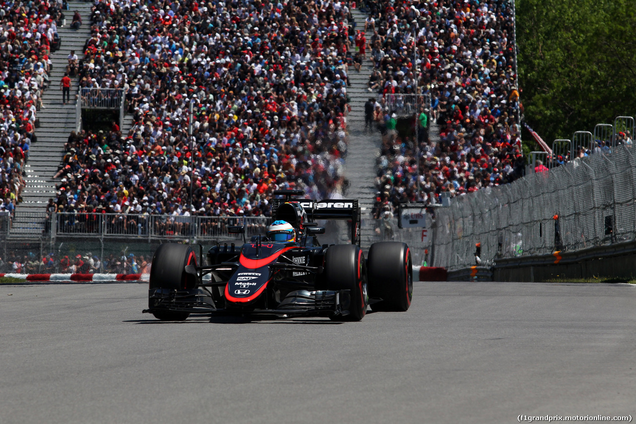 GP CANADA, 06.06.2015- Qualifiche, Fernando Alonso (ESP) McLaren Honda MP4-30