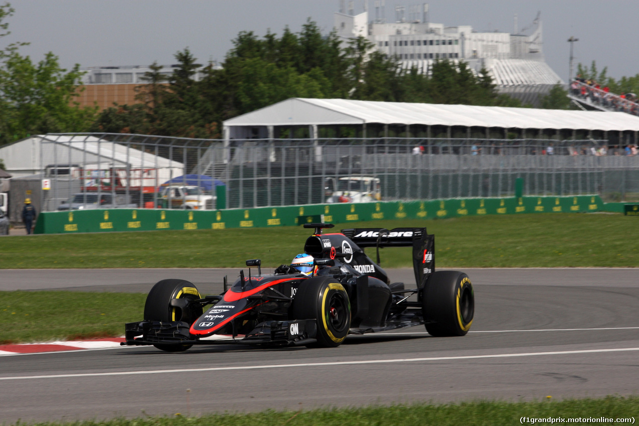 GP CANADA, 05.06.2015 - Prove Libere 1, Fernando Alonso (ESP) McLaren Honda MP4-30