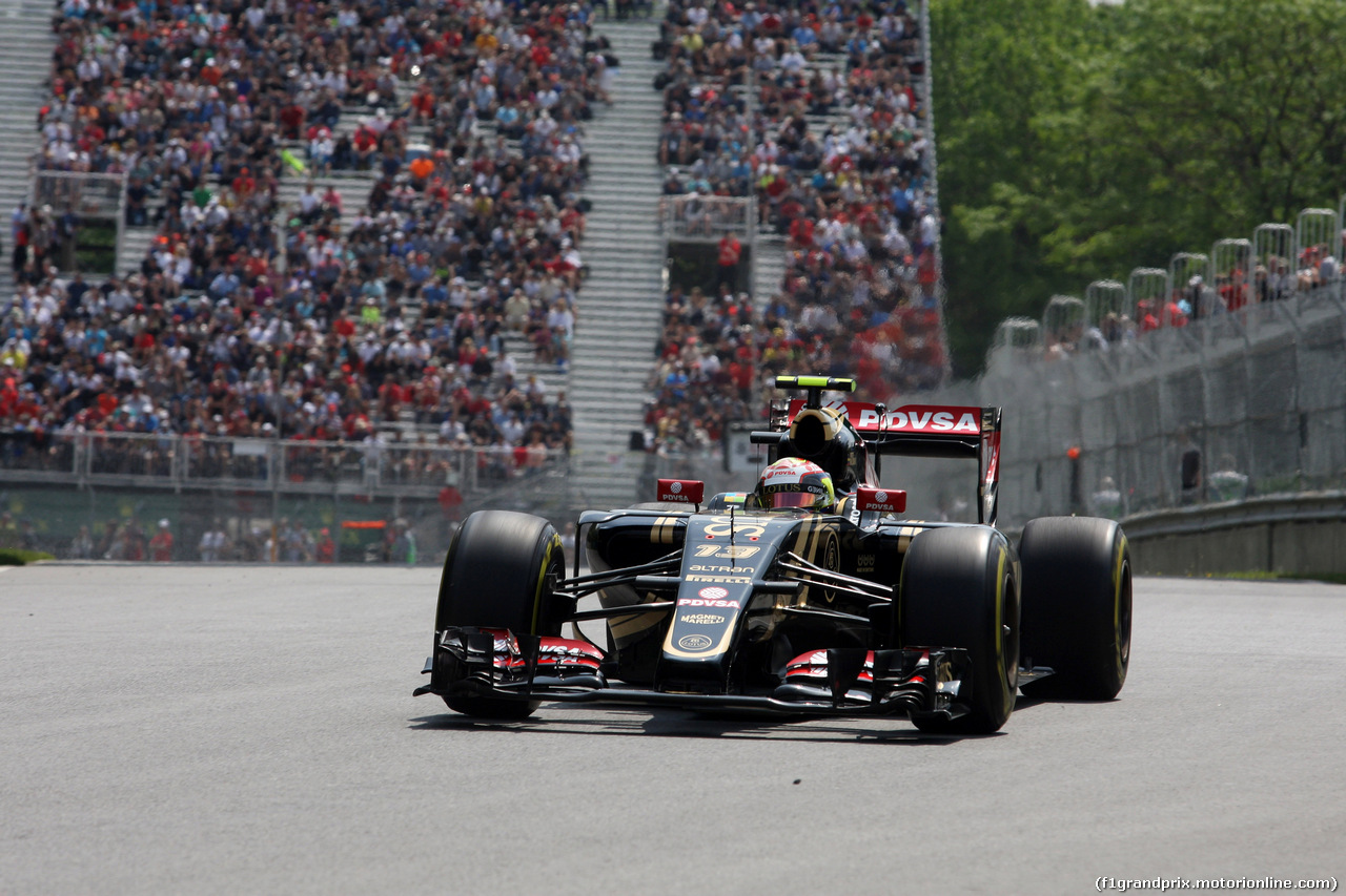 GP CANADA, 05.06.2015 - Prove Libere 1, Pastor Maldonado (VEN) Lotus F1 Team E23