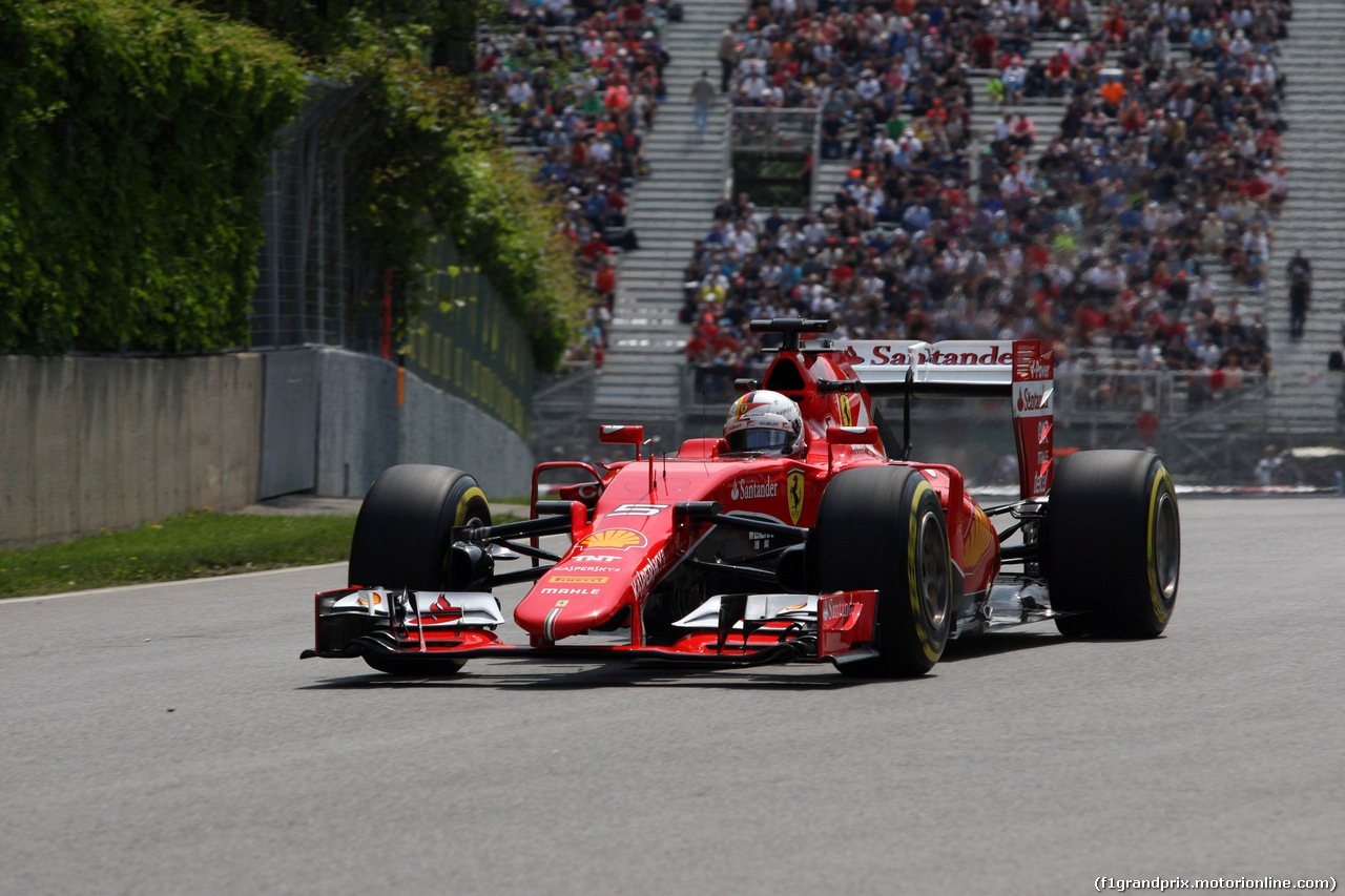 GP CANADA, 05.06.2015 - Prove Libere 1, Sebastian Vettel (GER) Ferrari SF15-T