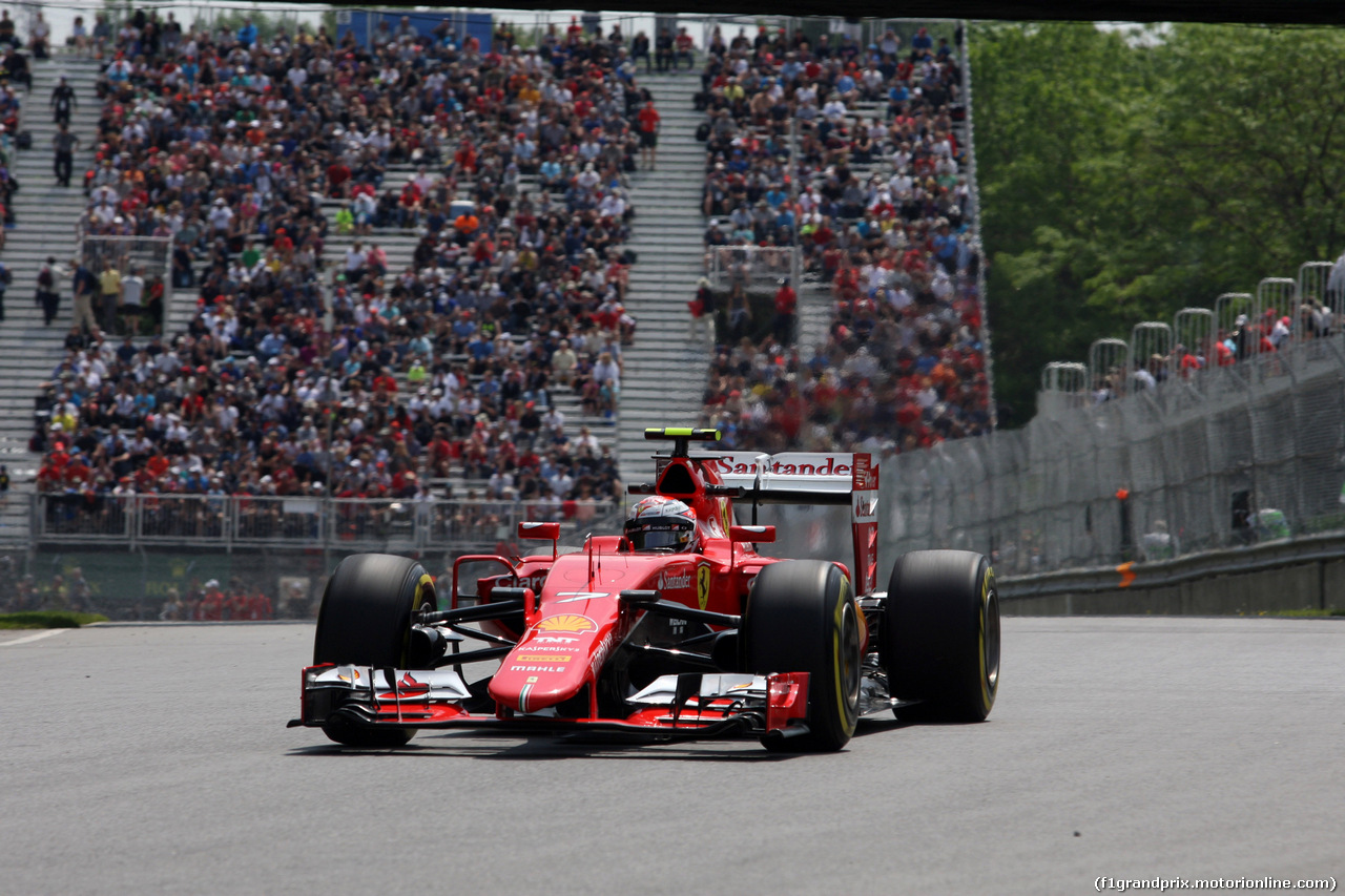 GP CANADA, 05.06.2015 - Prove Libere 1, Kimi Raikkonen (FIN) Ferrari SF15-T