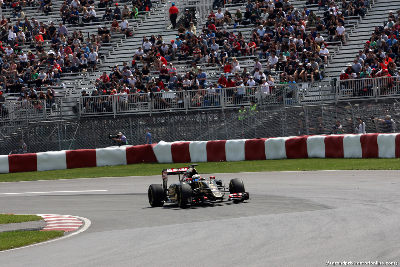 GP CANADA, 05.06.2015 - Prove Libere 1, Romain Grosjean (FRA) Lotus F1 Team E23