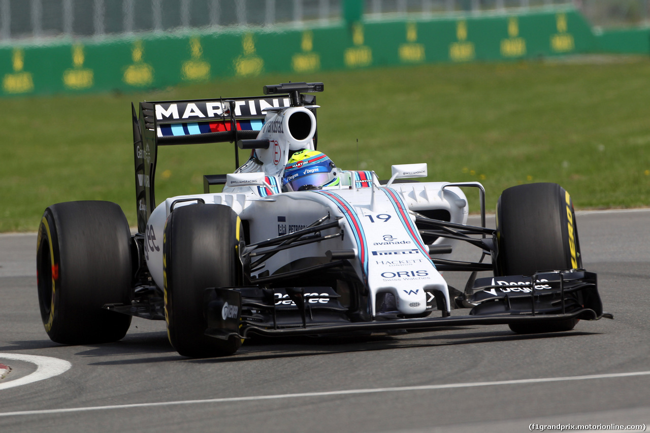 GP CANADA, 05.06.2015 - Prove Libere 1, Felipe Massa (BRA) Williams F1 Team FW37