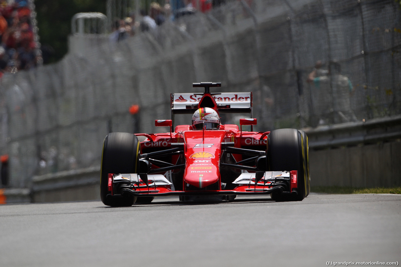 GP CANADA, 05.06.2015 - Prove Libere 1, Sebastian Vettel (GER) Ferrari SF15-T