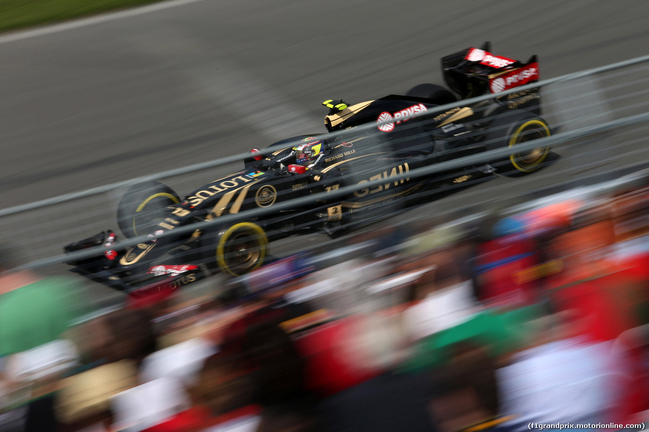 GP CANADA, 05.06.2015 - Prove Libere 1, Pastor Maldonado (VEN) Lotus F1 Team E23