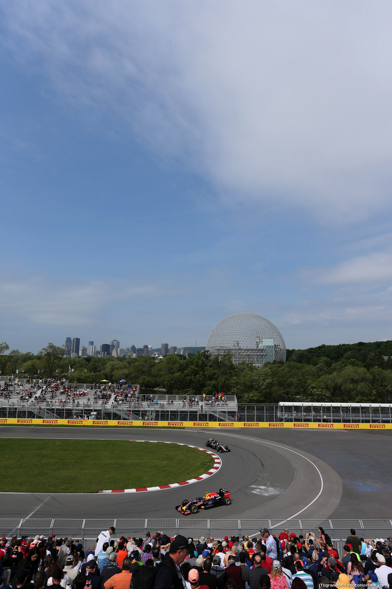 GP CANADA, 05.06.2015 - Prove Libere 1, Daniil Kvyat (RUS) Red Bull Racing RB11 e Nico Hulkenberg (GER) Sahara Force India F1 VJM08