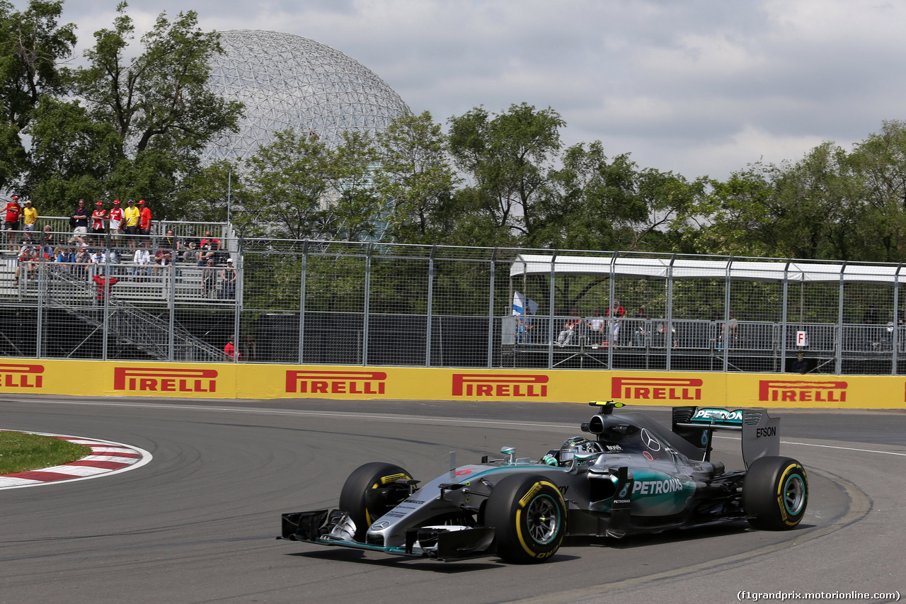 GP CANADA, 05.06.2015 - Prove Libere 1, Nico Rosberg (GER) Mercedes AMG F1 W06