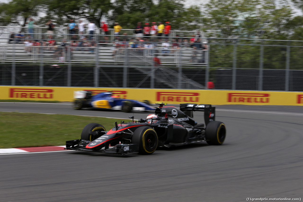 GP CANADA, 05.06.2015 - Prove Libere 1, Jenson Button (GBR)  McLaren Honda MP4-30.