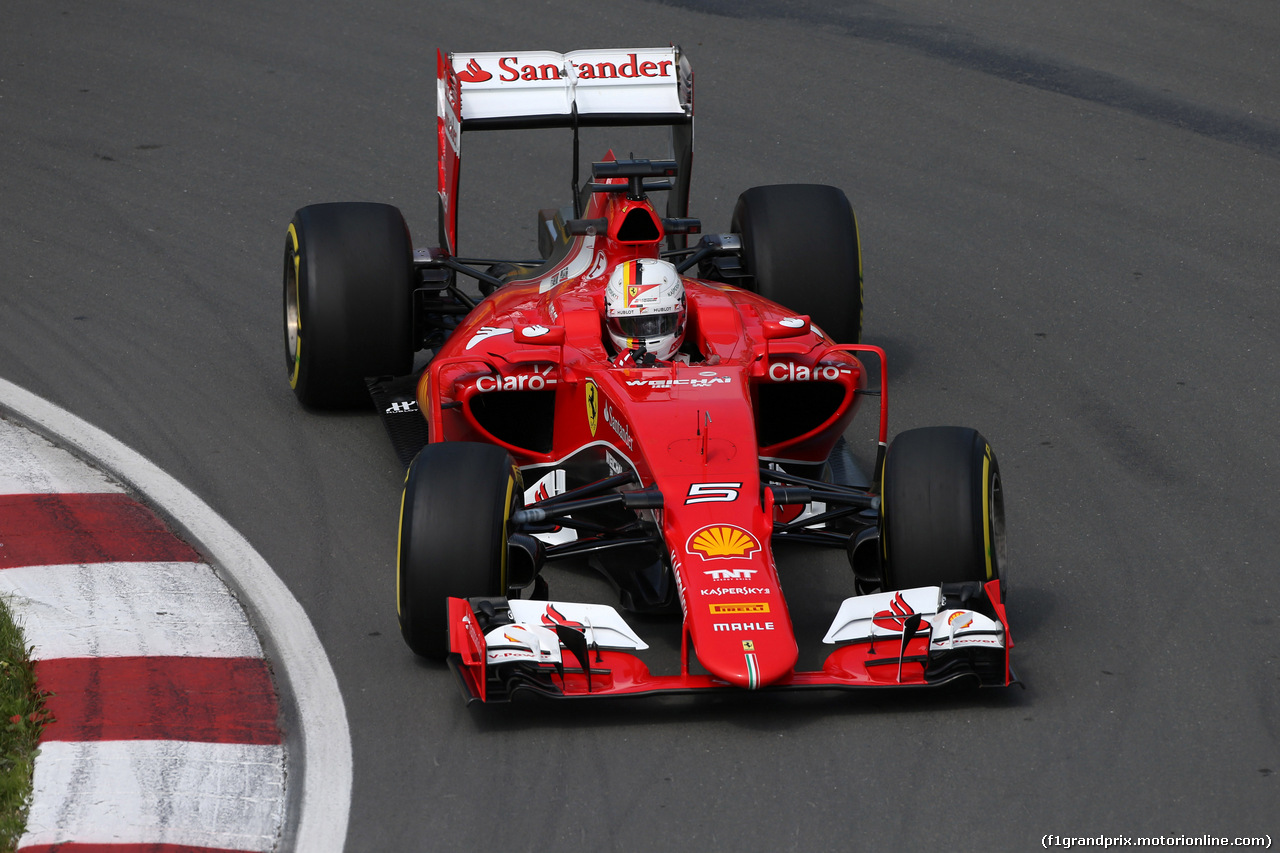 GP CANADA, 05.06.2015 - Prove Libere 1, Sebastian Vettel (GER) Ferrari SF15-T