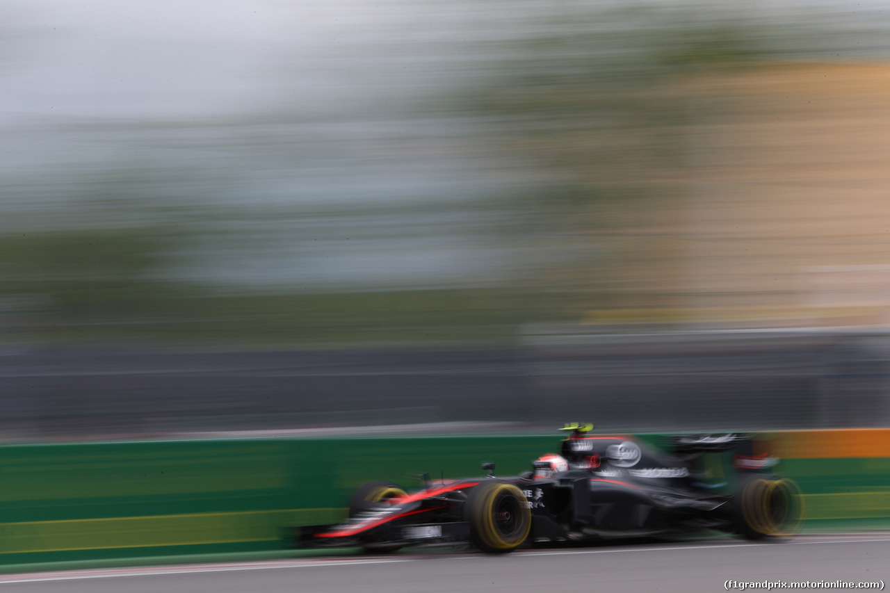 GP CANADA, 05.06.2015 - Prove Libere 2, Jenson Button (GBR)  McLaren Honda MP4-30.