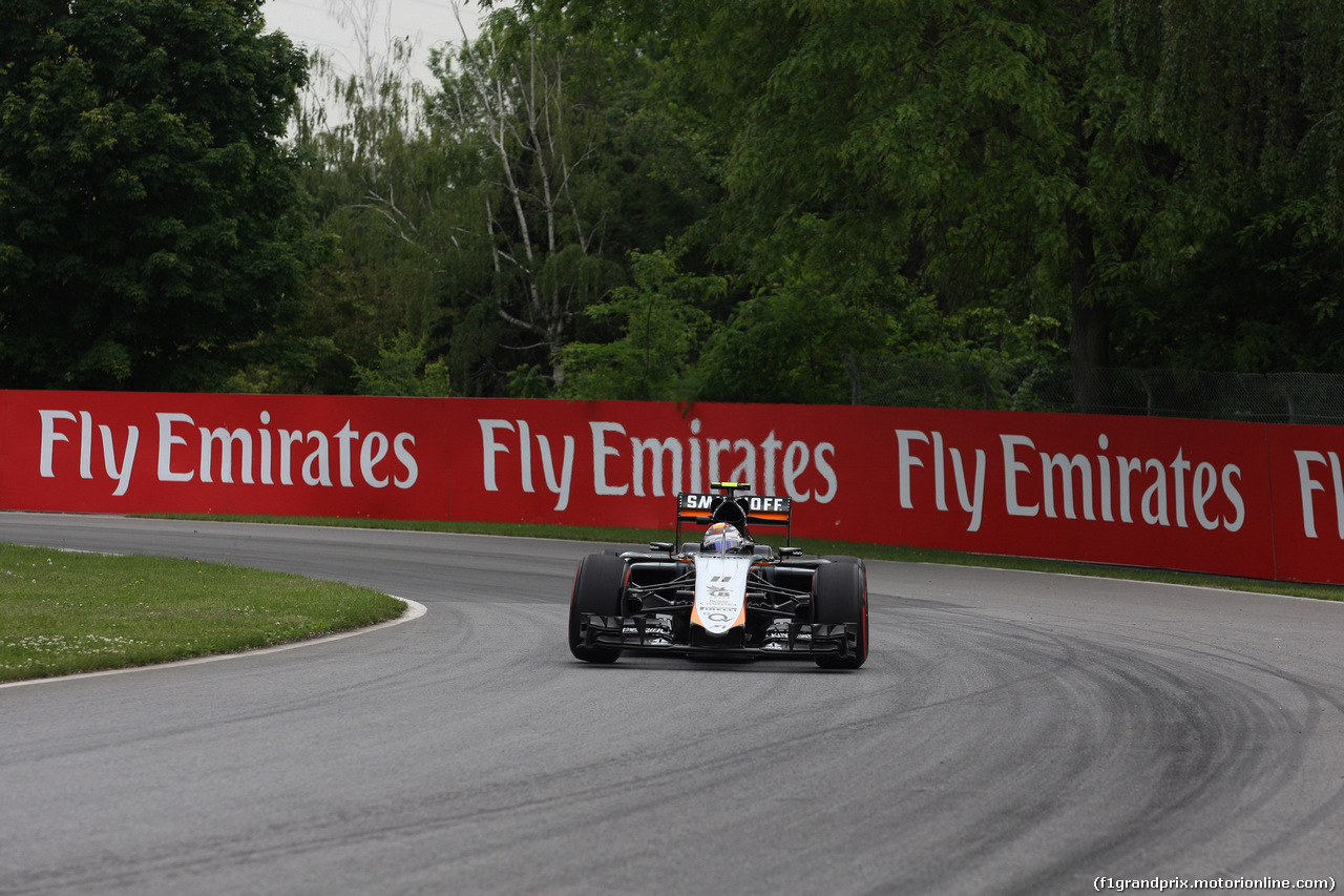 GP CANADA, 05.06.2015 - Prove Libere 2, Sergio Perez (MEX) Sahara Force India F1 VJM08