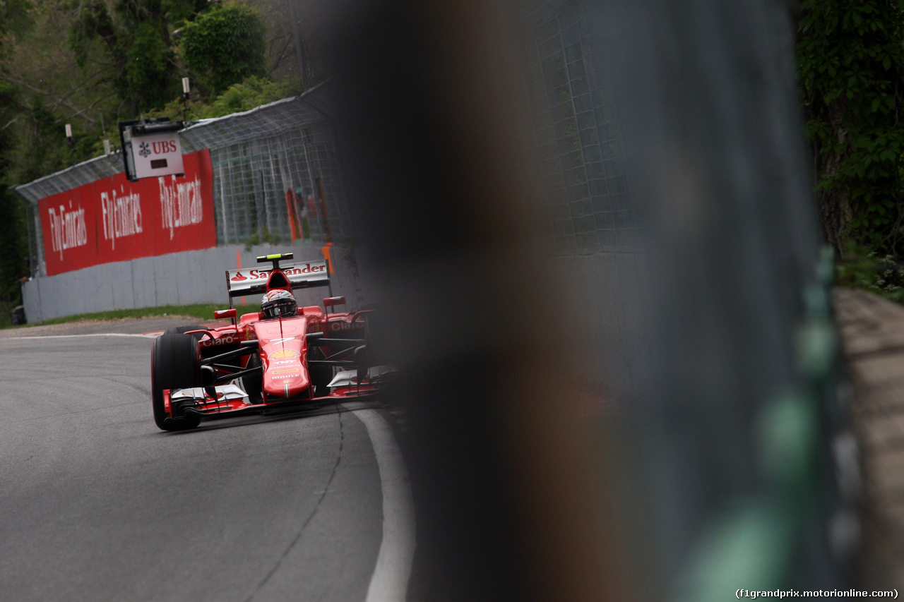 GP CANADA, 05.06.2015 - Prove Libere 2, Kimi Raikkonen (FIN) Ferrari SF15-T