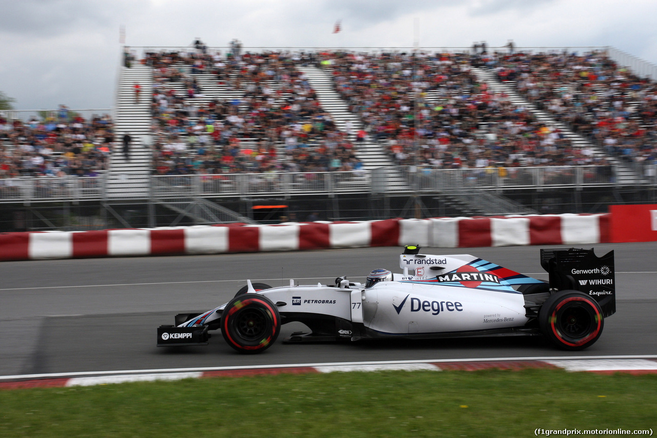 GP CANADA, 05.06.2015 - Prove Libere 2, Valtteri Bottas (FIN) Williams F1 Team FW37