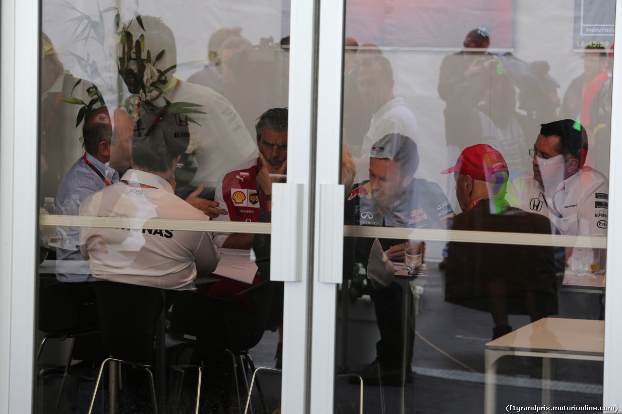 GP CANADA, 05.06.2015 - Team principal meeting