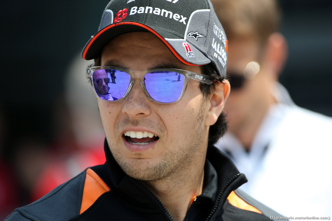 GP CINA, 12.04.2015 - Sergio Perez (MEX) Sahara Force India F1 VJM08
