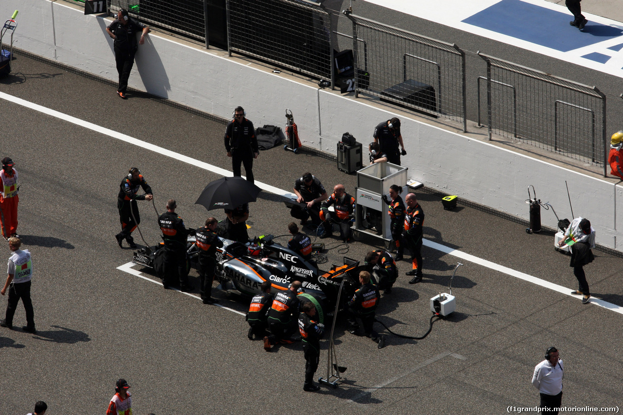 GP CINA, 12.04.2015 - Gara, Sergio Perez (MEX) Sahara Force India F1 VJM08