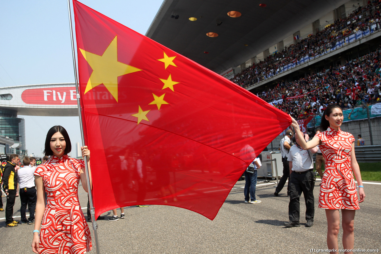 GP CINA, 12.04.2015 - Gara, griglia Ragazzas