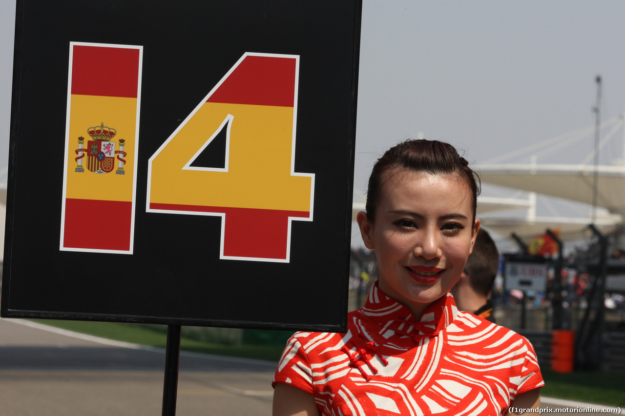 GP CINA, 12.04.2015 - Gara, griglia Ragazza