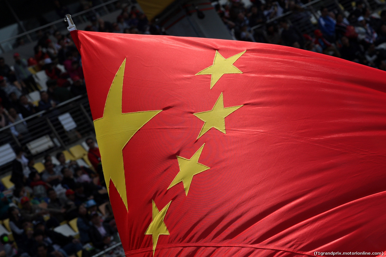GP CINA, 12.04.2015 - Gara, Chinese flag
