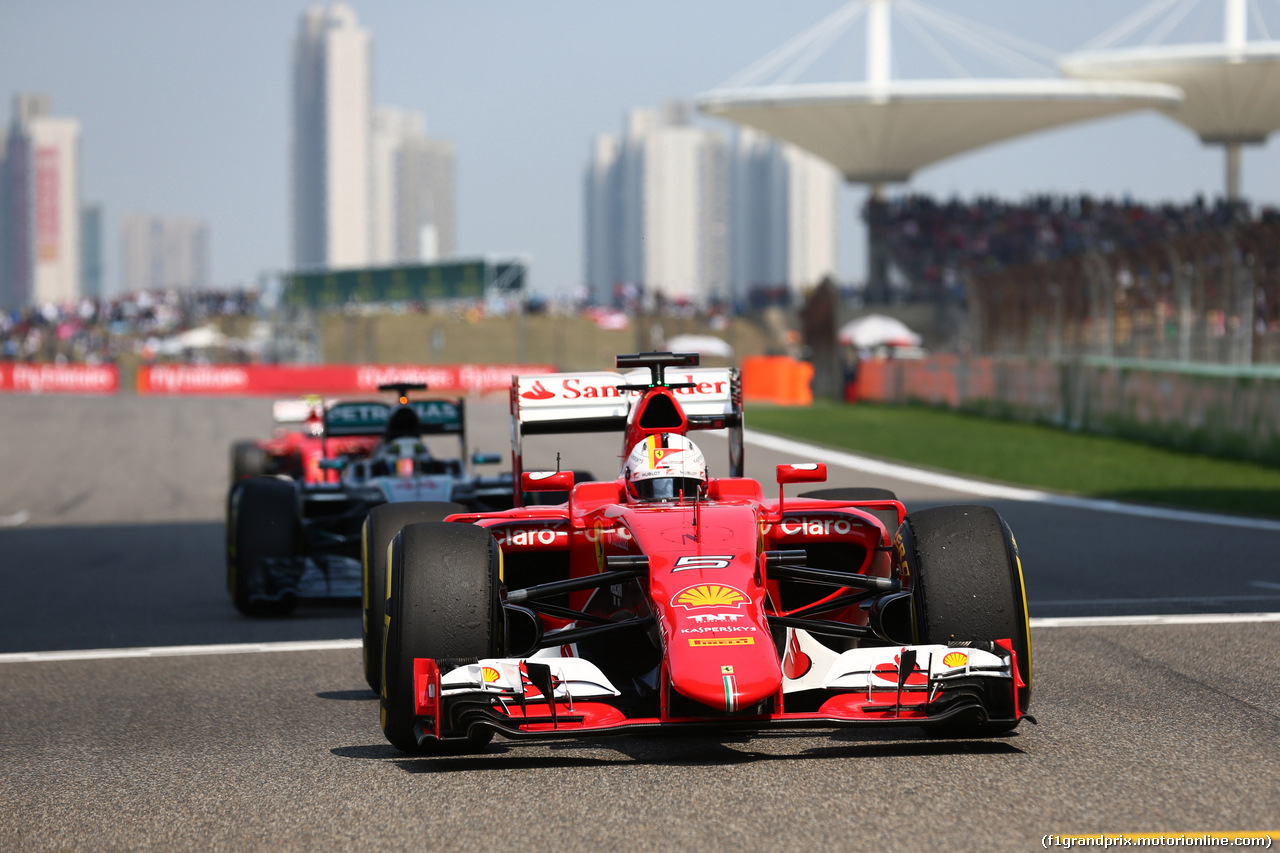 GP CINA, 12.04.2015 - Gara, Sebastian Vettel (GER) Ferrari SF15-T