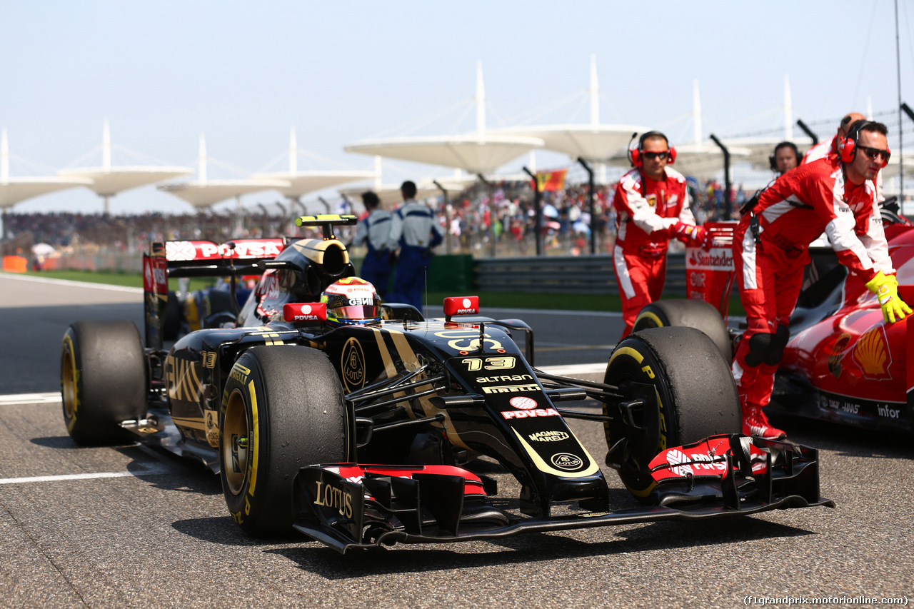GP CINA, 12.04.2015 - Gara, Pastor Maldonado (VEN) Lotus F1 Team E23