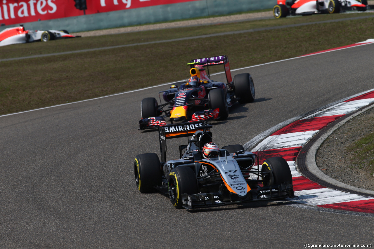 GP CINA, 12.04.2015 - Gara, Nico Hulkenberg (GER) Sahara Force India F1 VJM08
